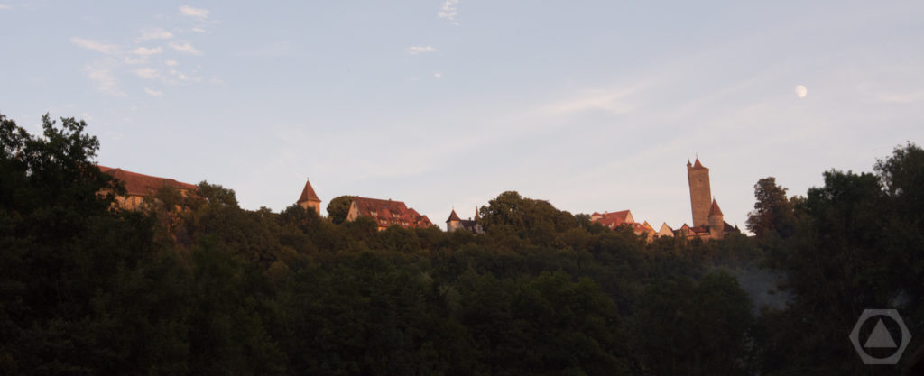 Rothenburg vom Konzertgelände aus - eine malerische Kulisse.