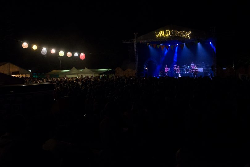 Waldstock 2019 Bühne bei Nacht